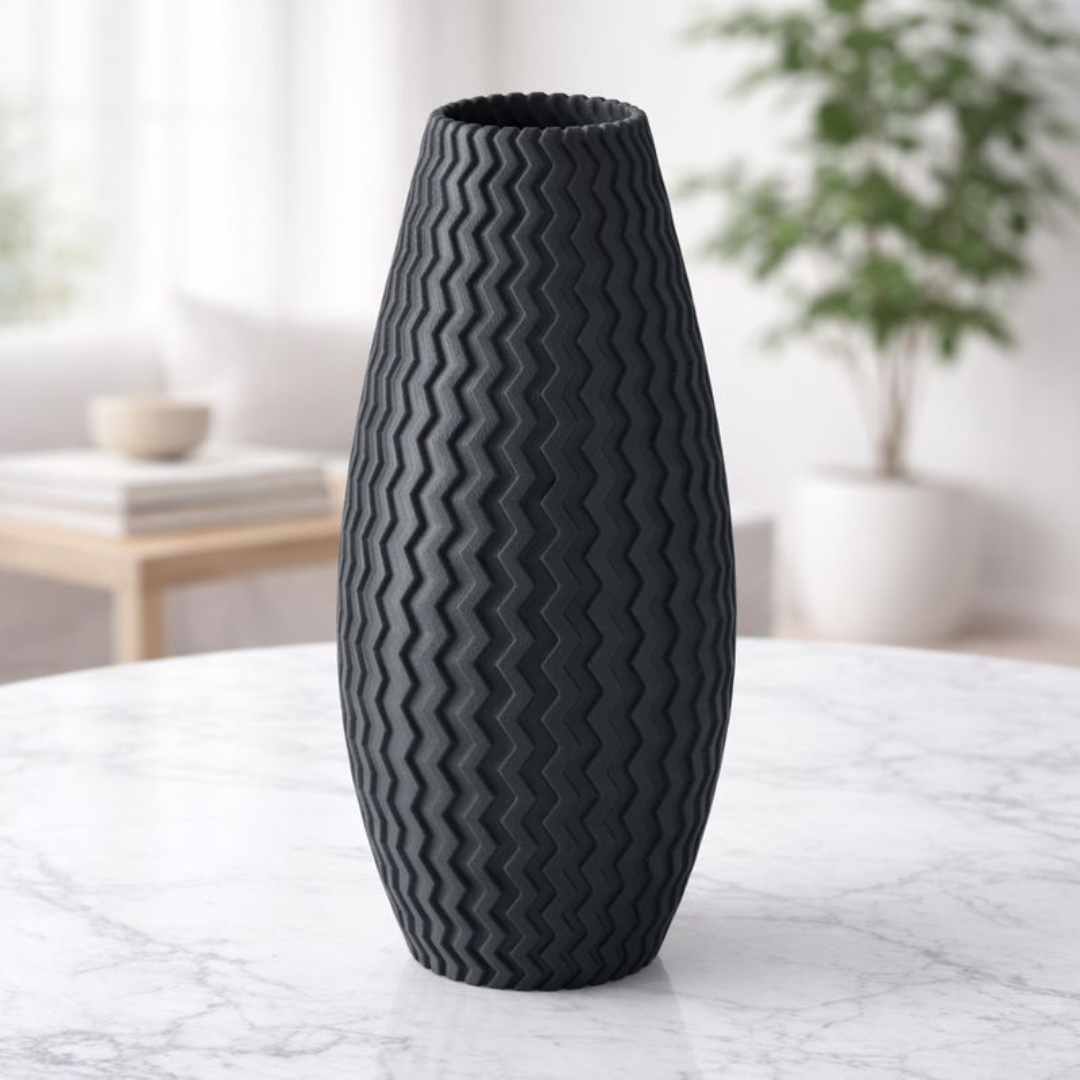 Elegant Matte Textured Vase for Modern Home Décor