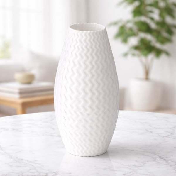 Elegant Matte Textured Vase for Modern Home Décor