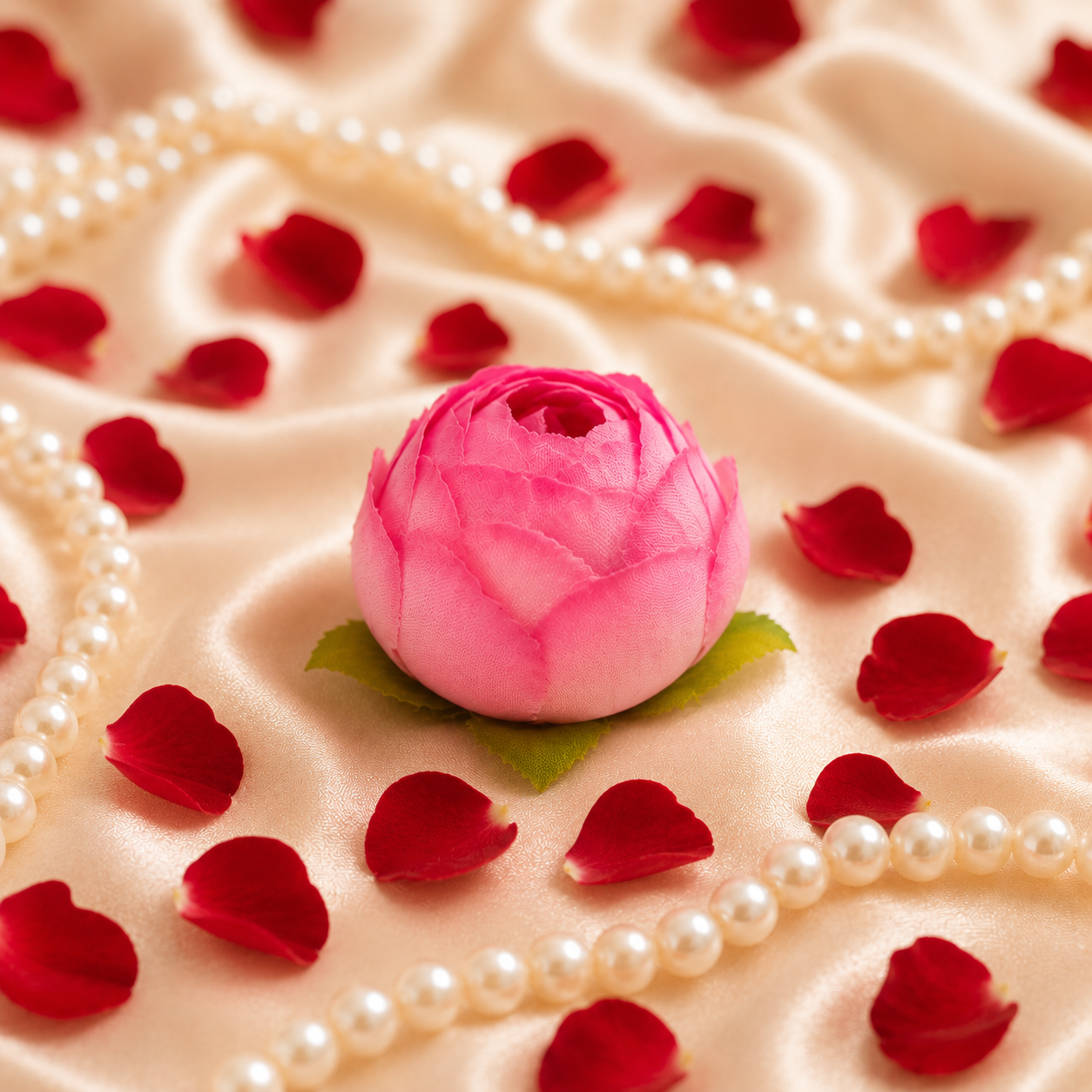 Artificial Baby Pink Peony Flower