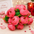 Artificial Coral Pink Peony Flower