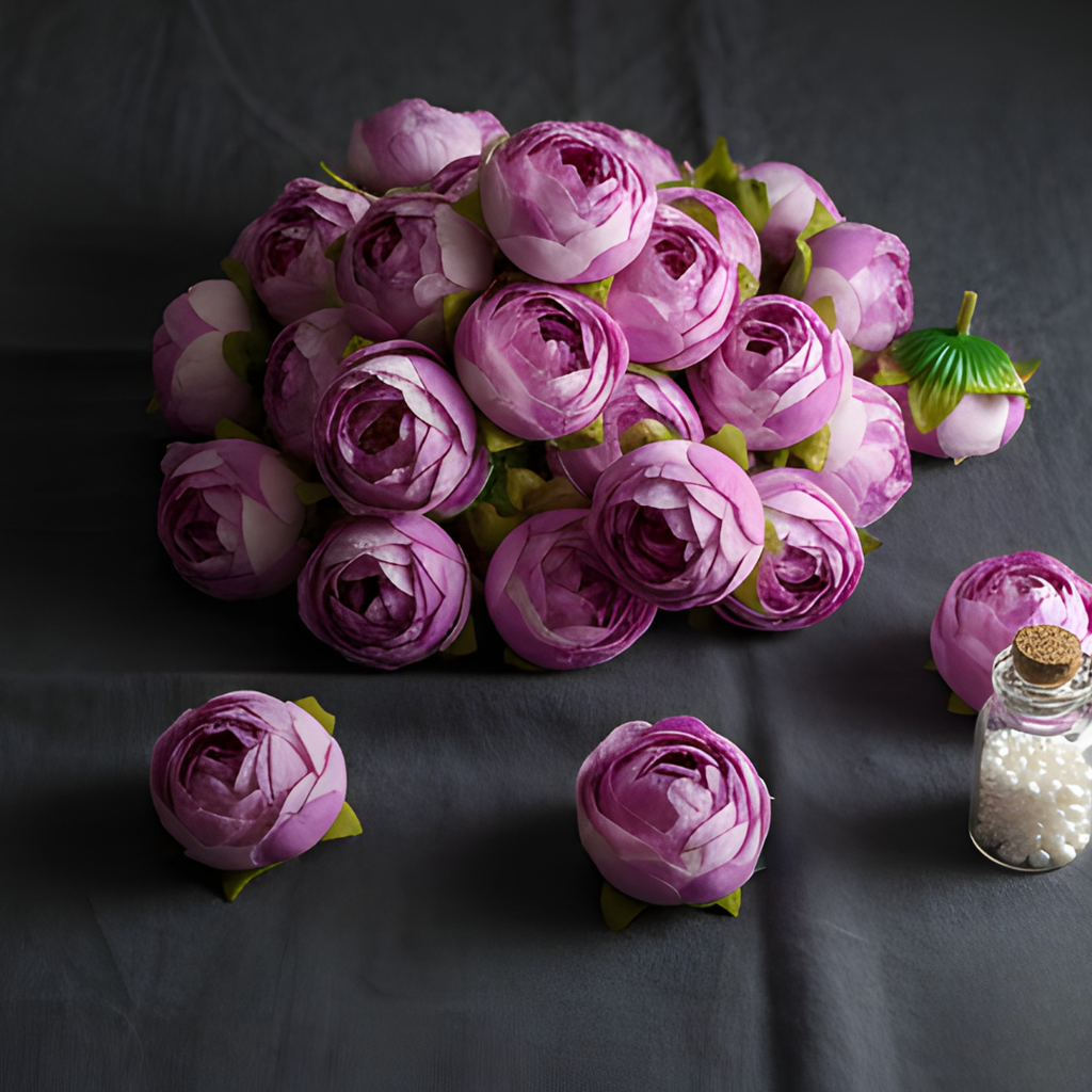 Artificial Purple Peony Flower