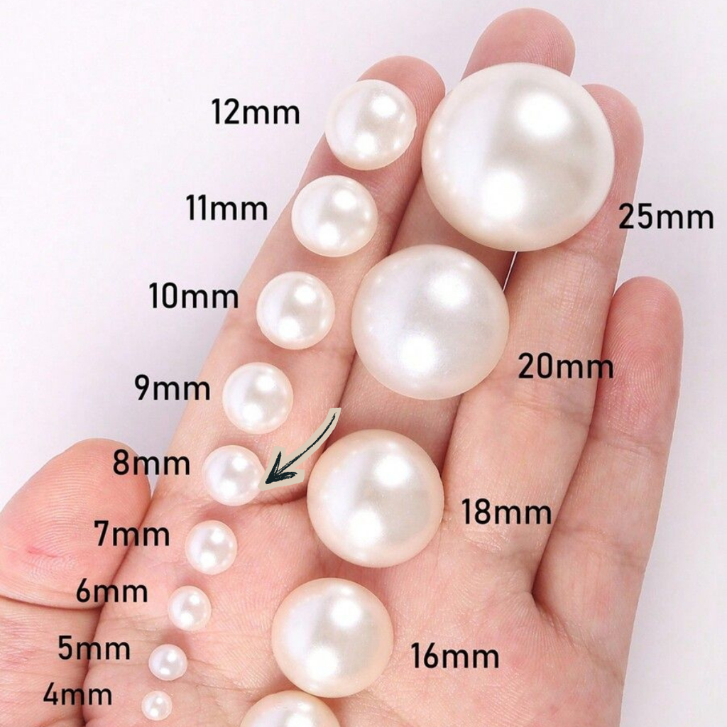 8mm Pearl Beads (600 Pcs) – Premium Craft & Decoration Pearls