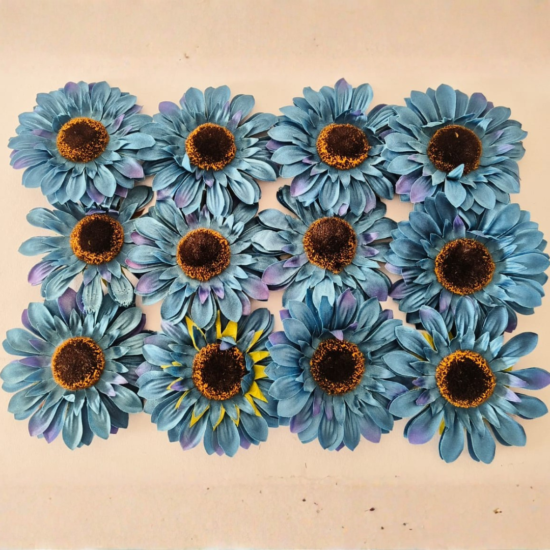 Artificial Blue Sunflower for Home Décor, Wedding & Festival Decoration