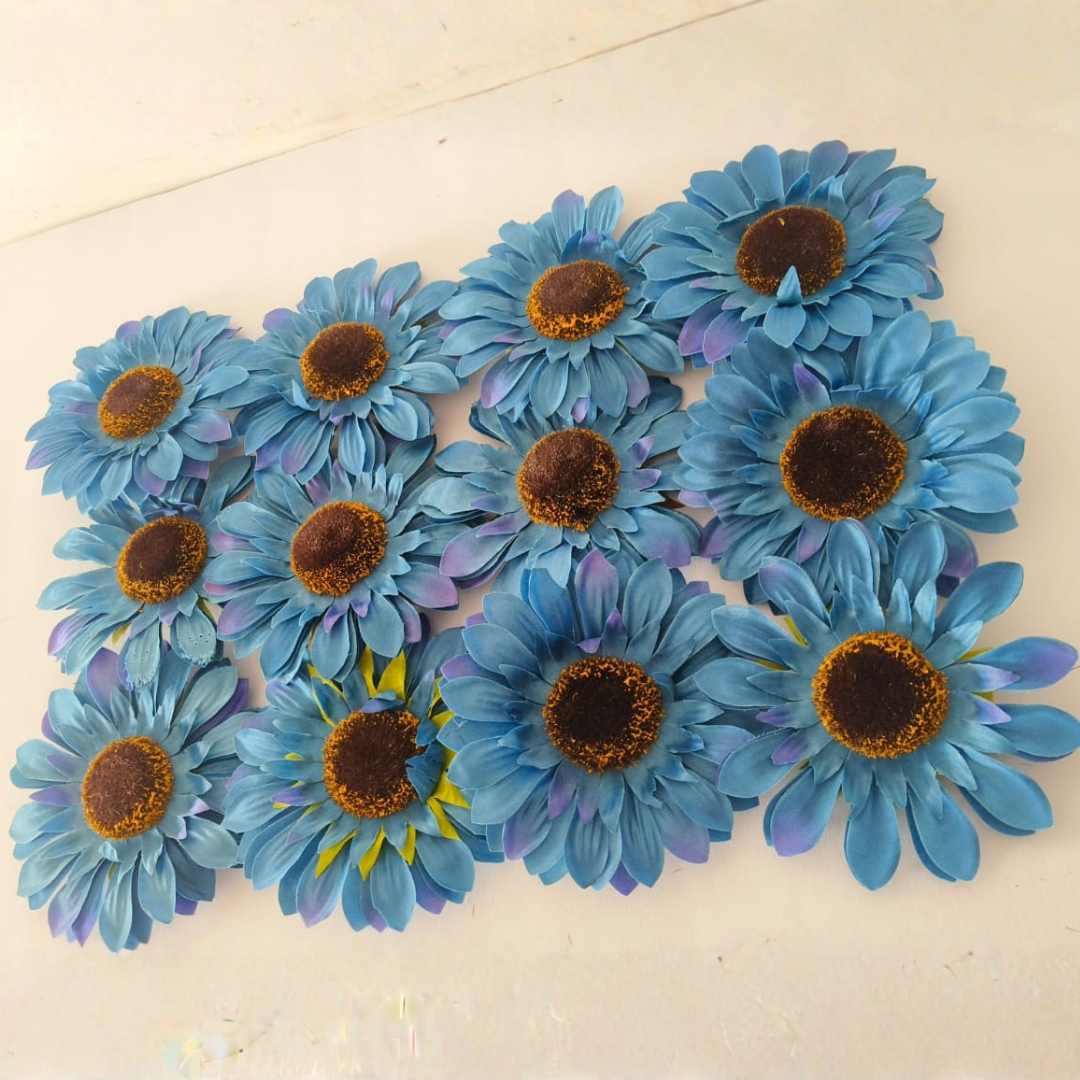 Artificial Blue Sunflower for Home Décor, Wedding & Festival Decoration