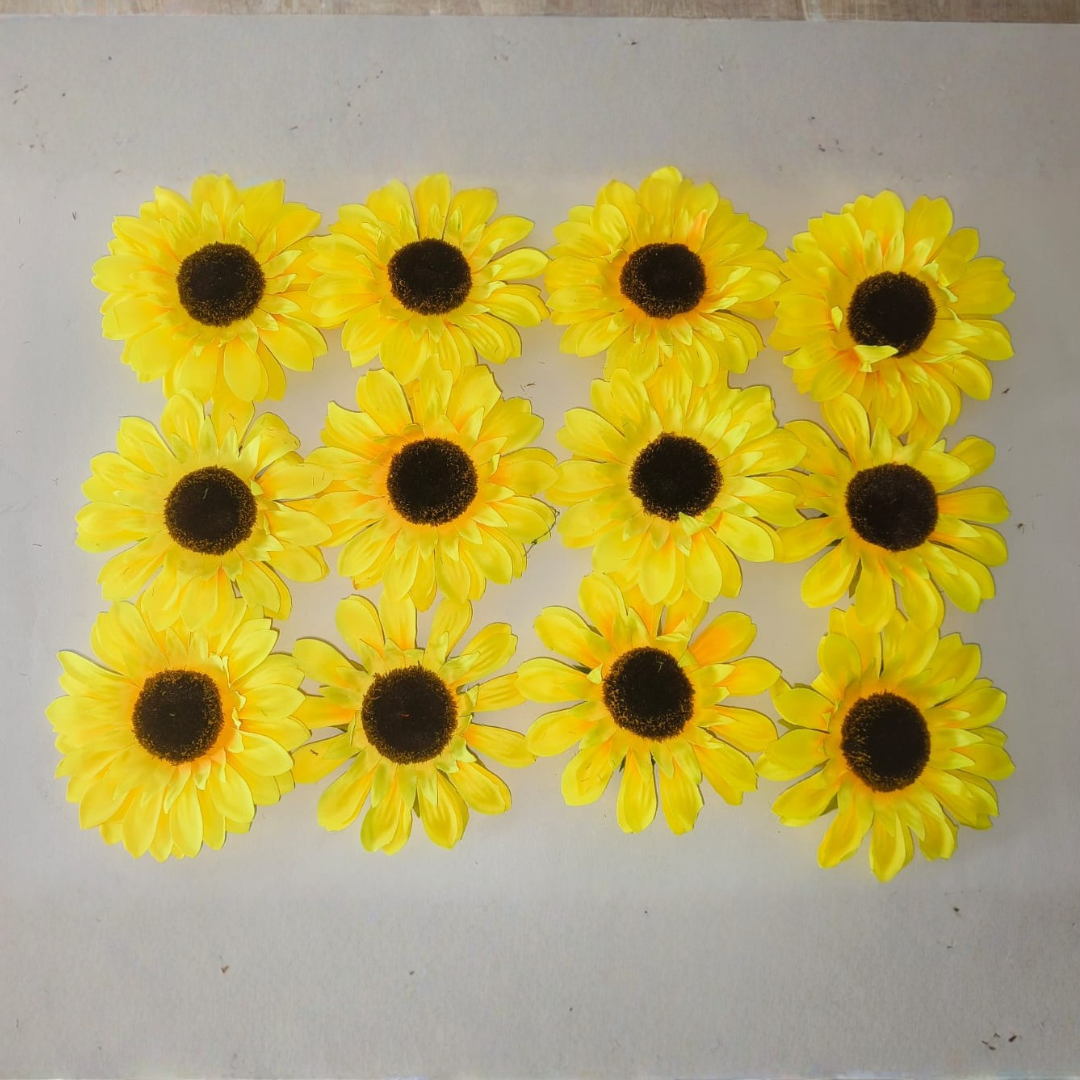 Artificial Yellow Sunflower for Home Décor, Wedding & Festival Decoration