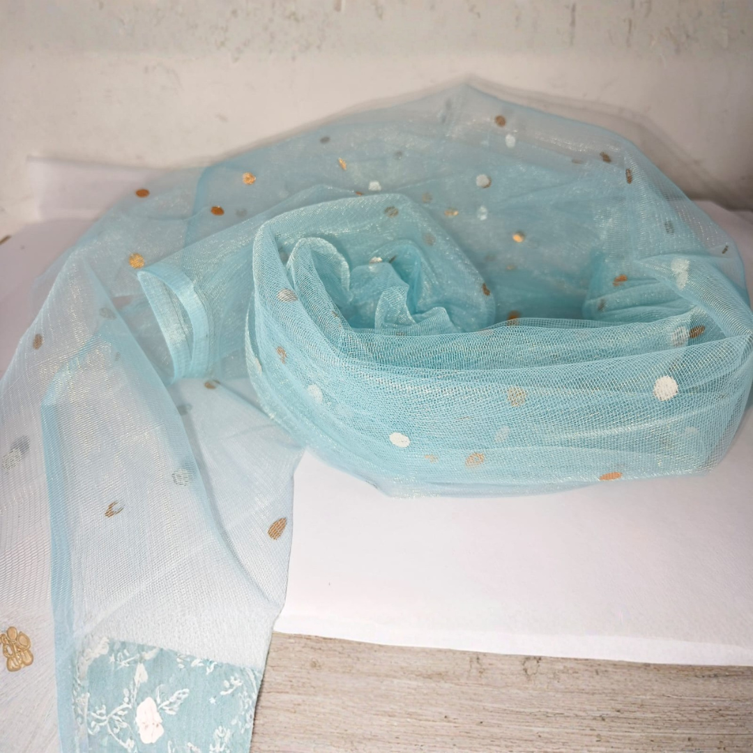 Blue with Golden Dot Net Roll