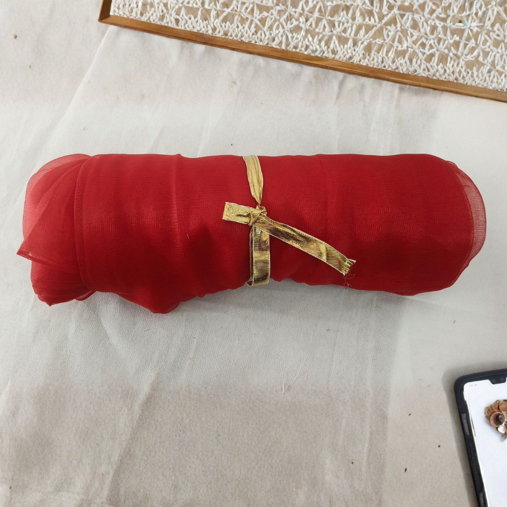 5 Meter Red  Net Roll Fabric for decoration