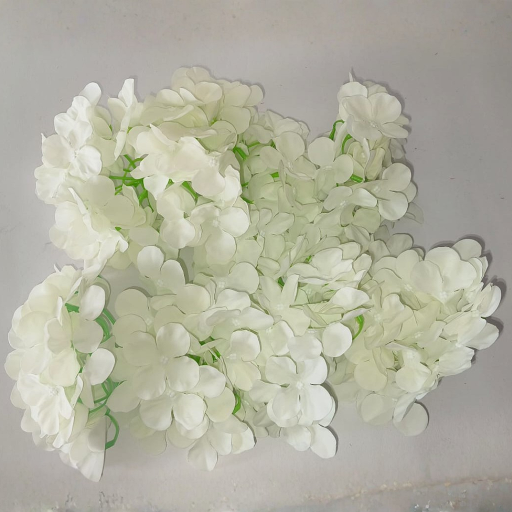 Decorative Artificial White Hydrangea Flower for Wedding & Festival Décor