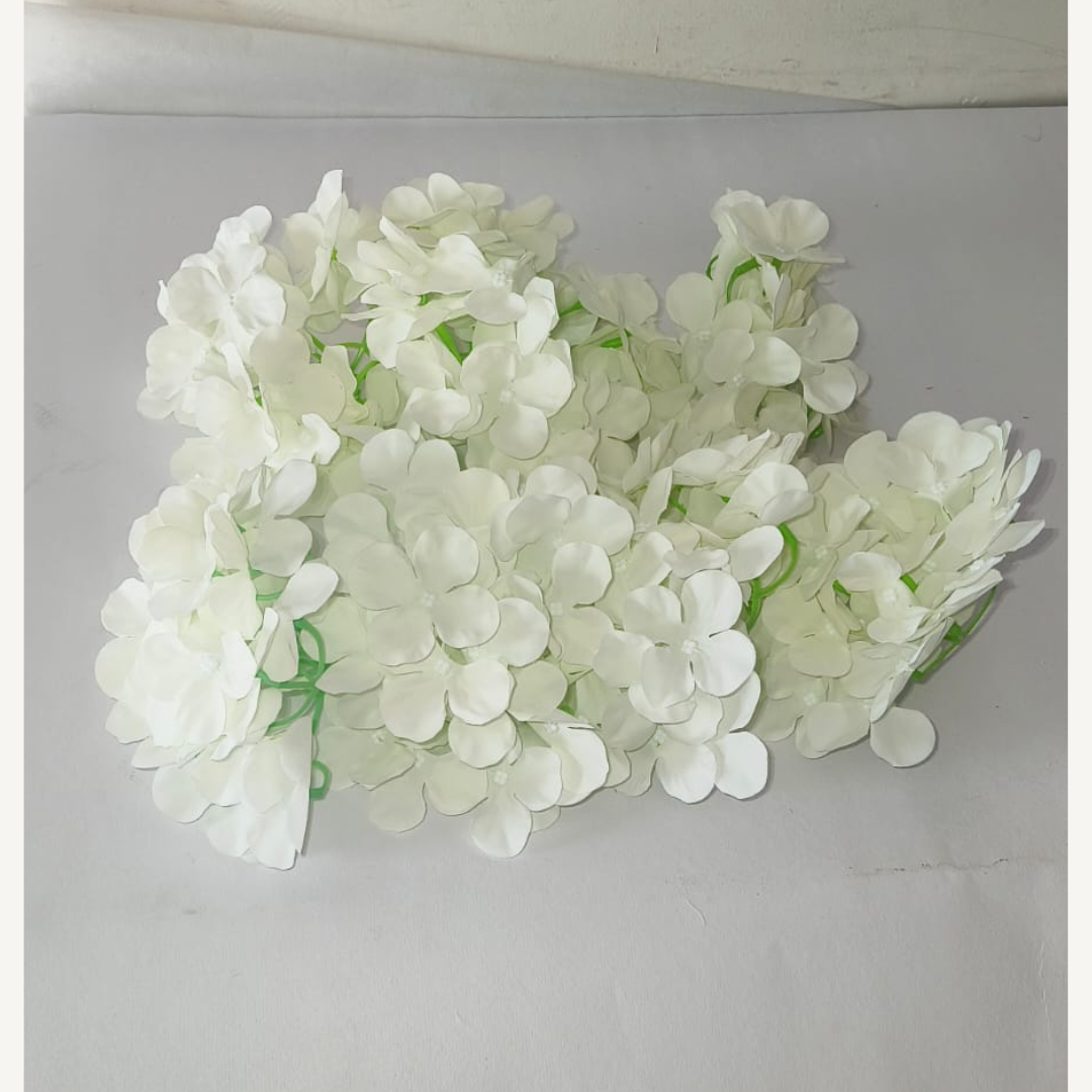 Decorative Artificial White Hydrangea Flower for Wedding & Festival Décor
