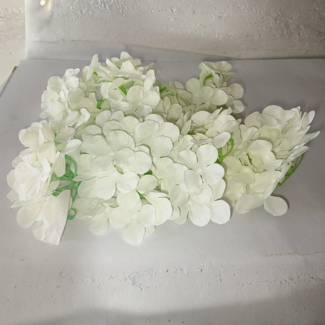 Decorative Artificial White Hydrangea Flower for Wedding & Festival Décor