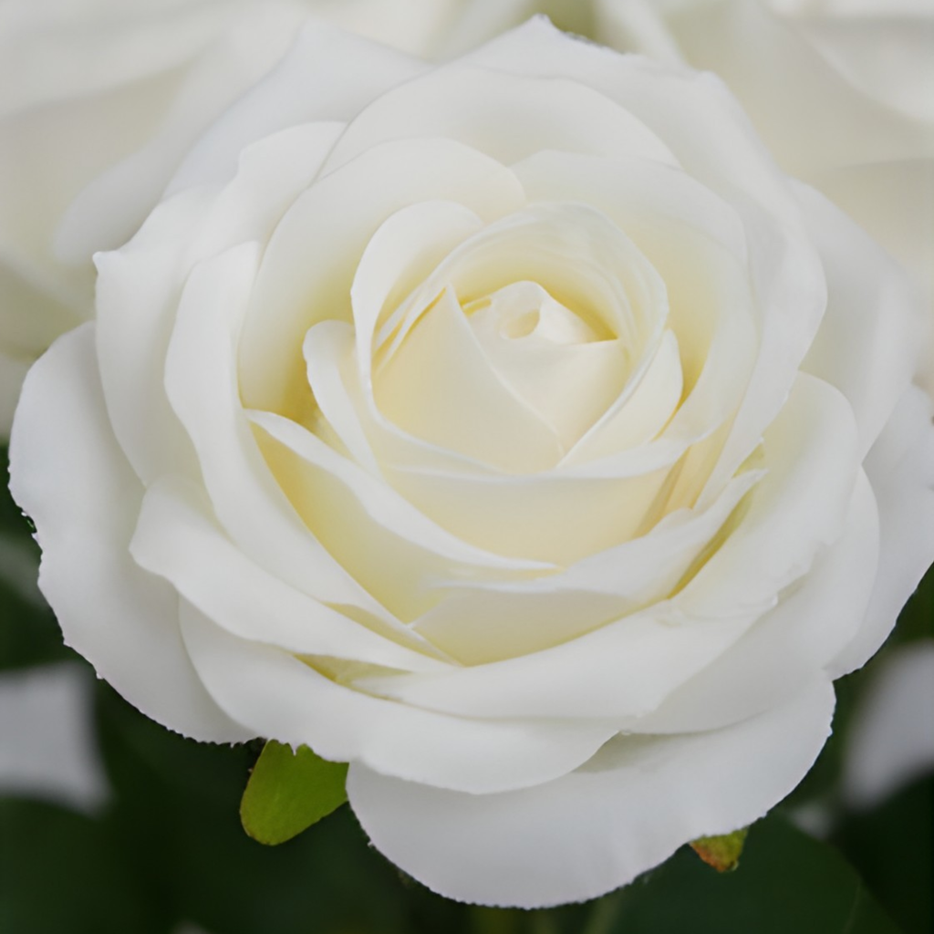 White Artificial Rose Flower (7 cm, Pack of 15, Single Flower)