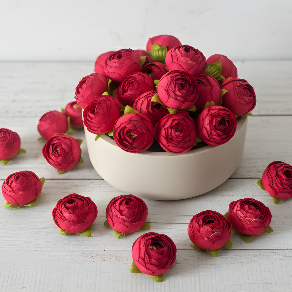 Artificial Dark Pink Peony Flower