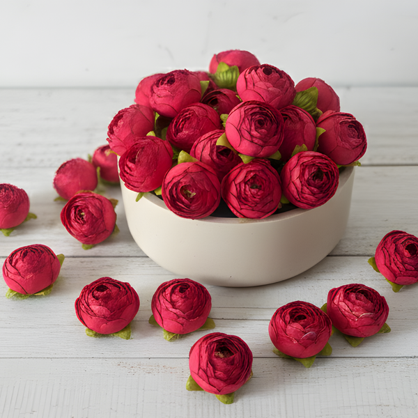 Artificial Dark Pink Peony Flower