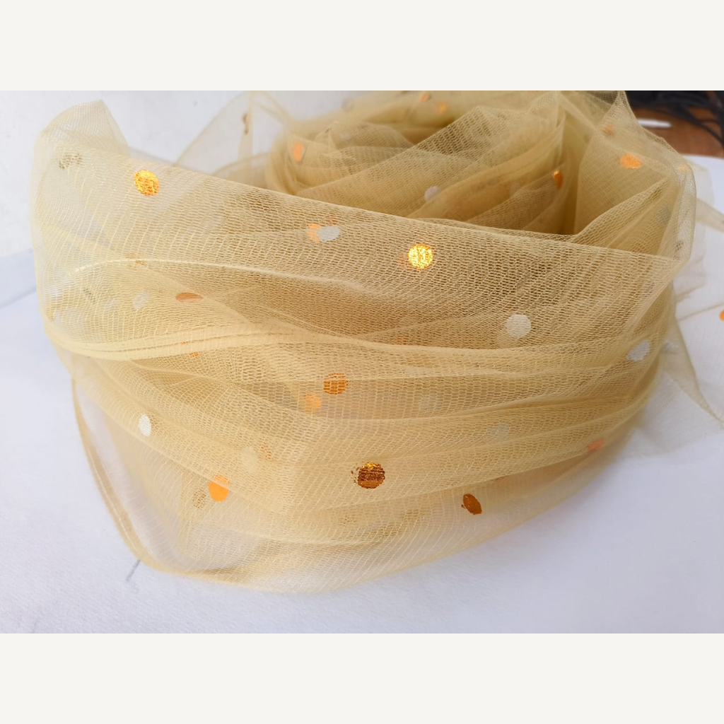 Golden Dotted Net Roll