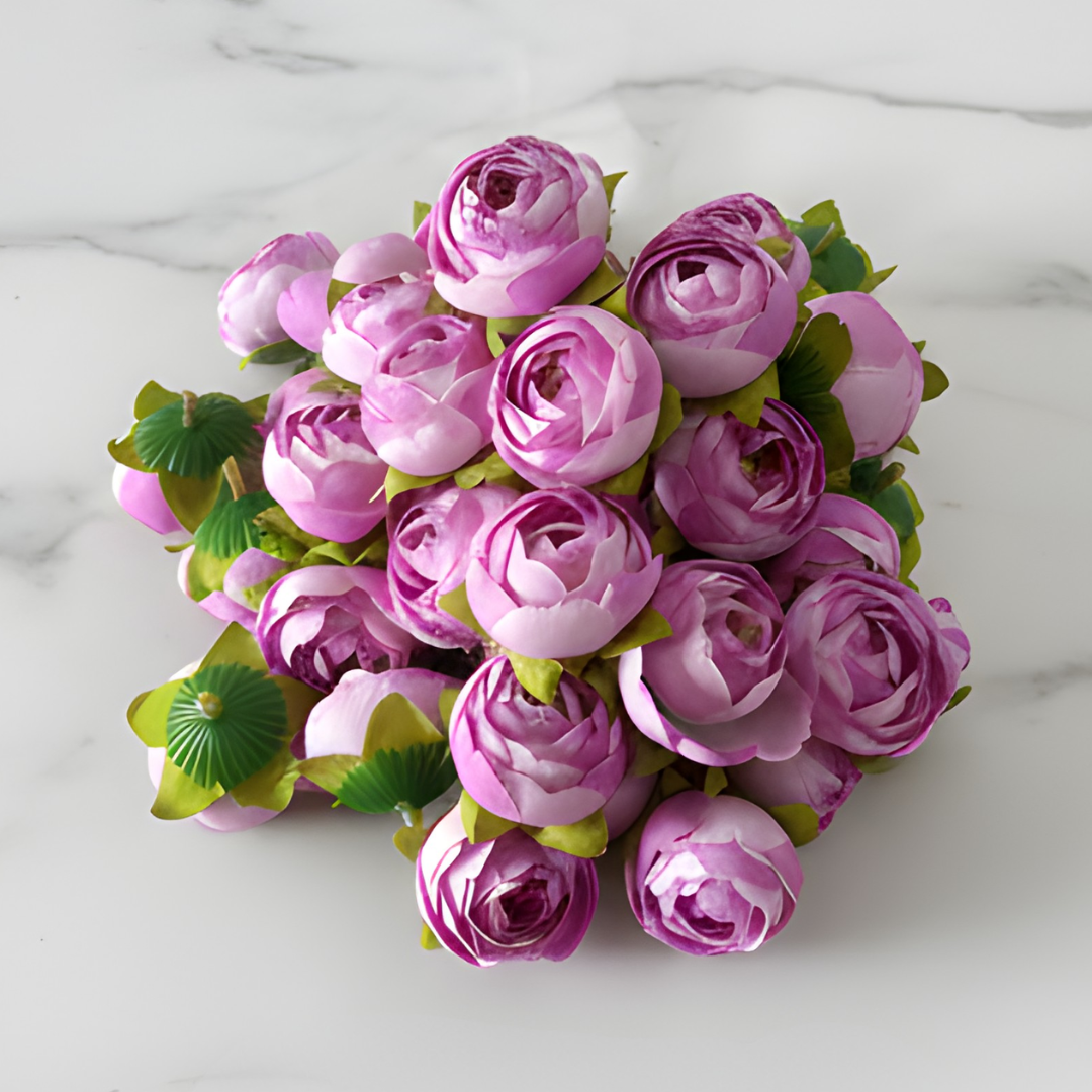 Artificial Purple Peony Flower