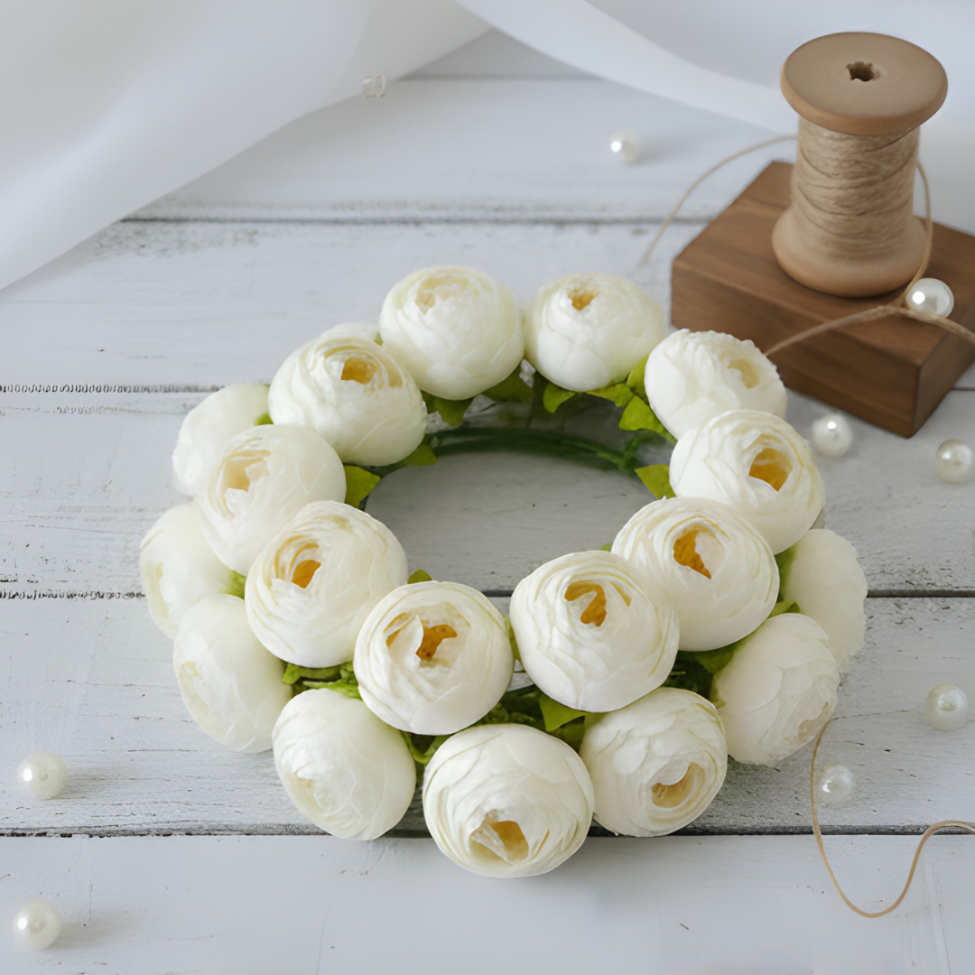 Artificial White Peony Flower