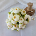 Artificial White Peony Flower