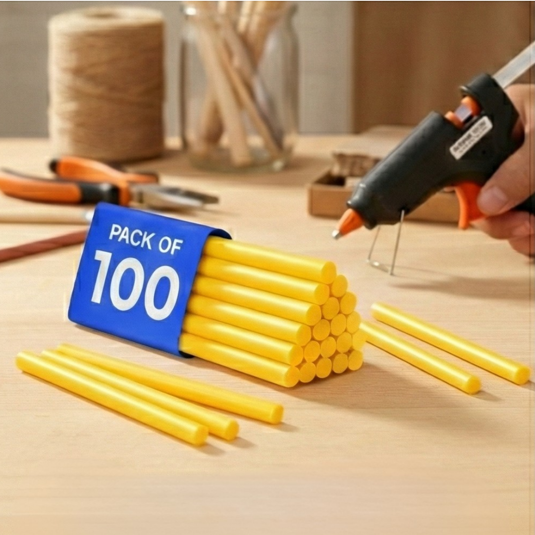 Yellow Glue Gun Sticks 11mm × 220mm