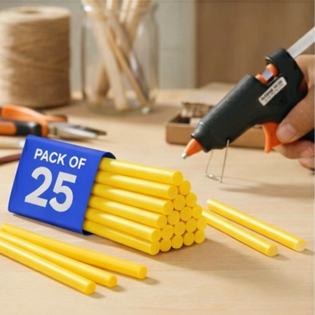 Yellow Glue Gun Sticks 11mm × 220mm
