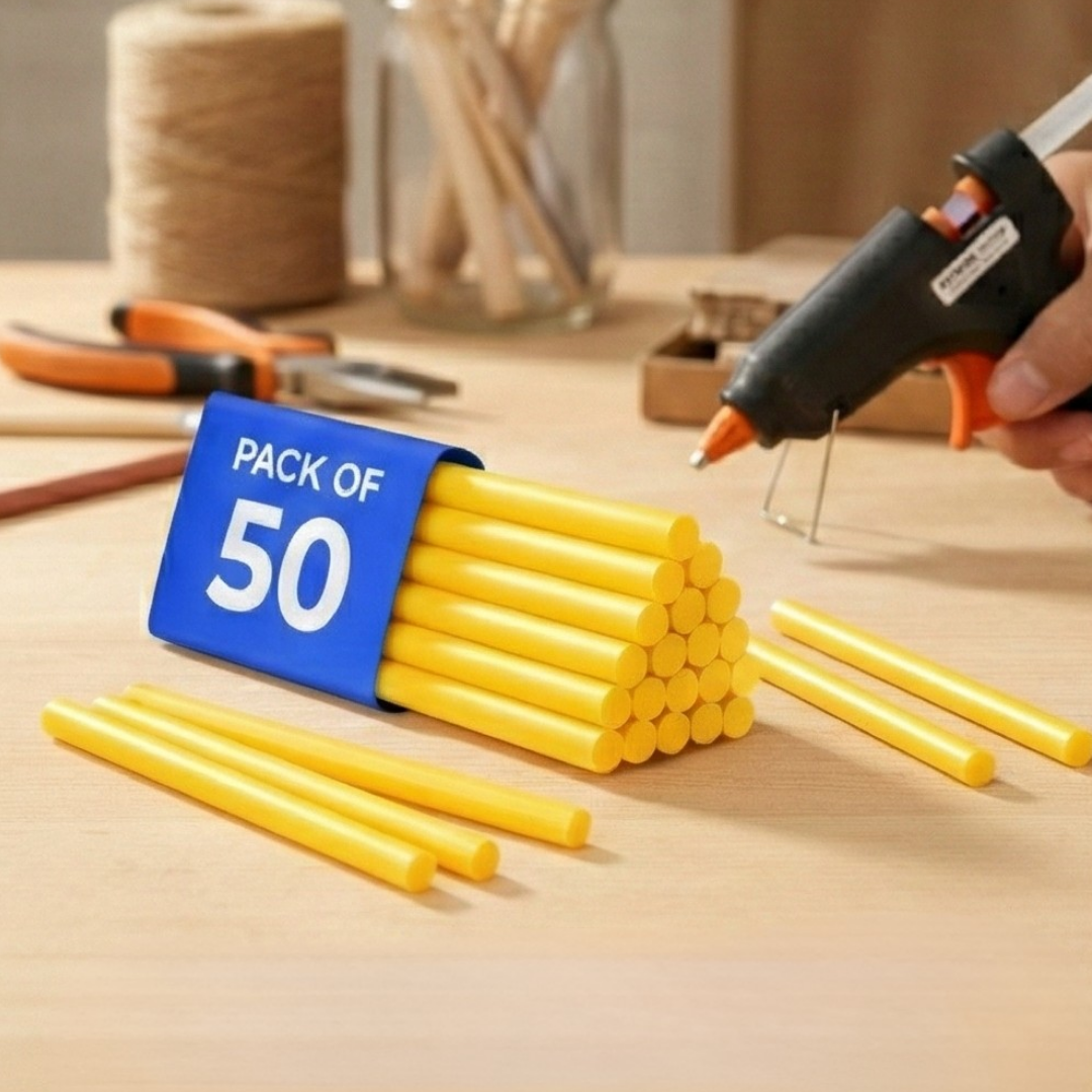 Yellow Glue Gun Sticks 11mm × 220mm