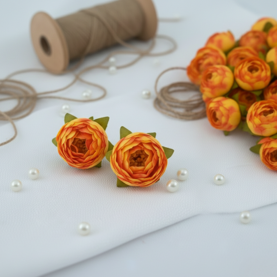 Artificial Yellow Peony Flower