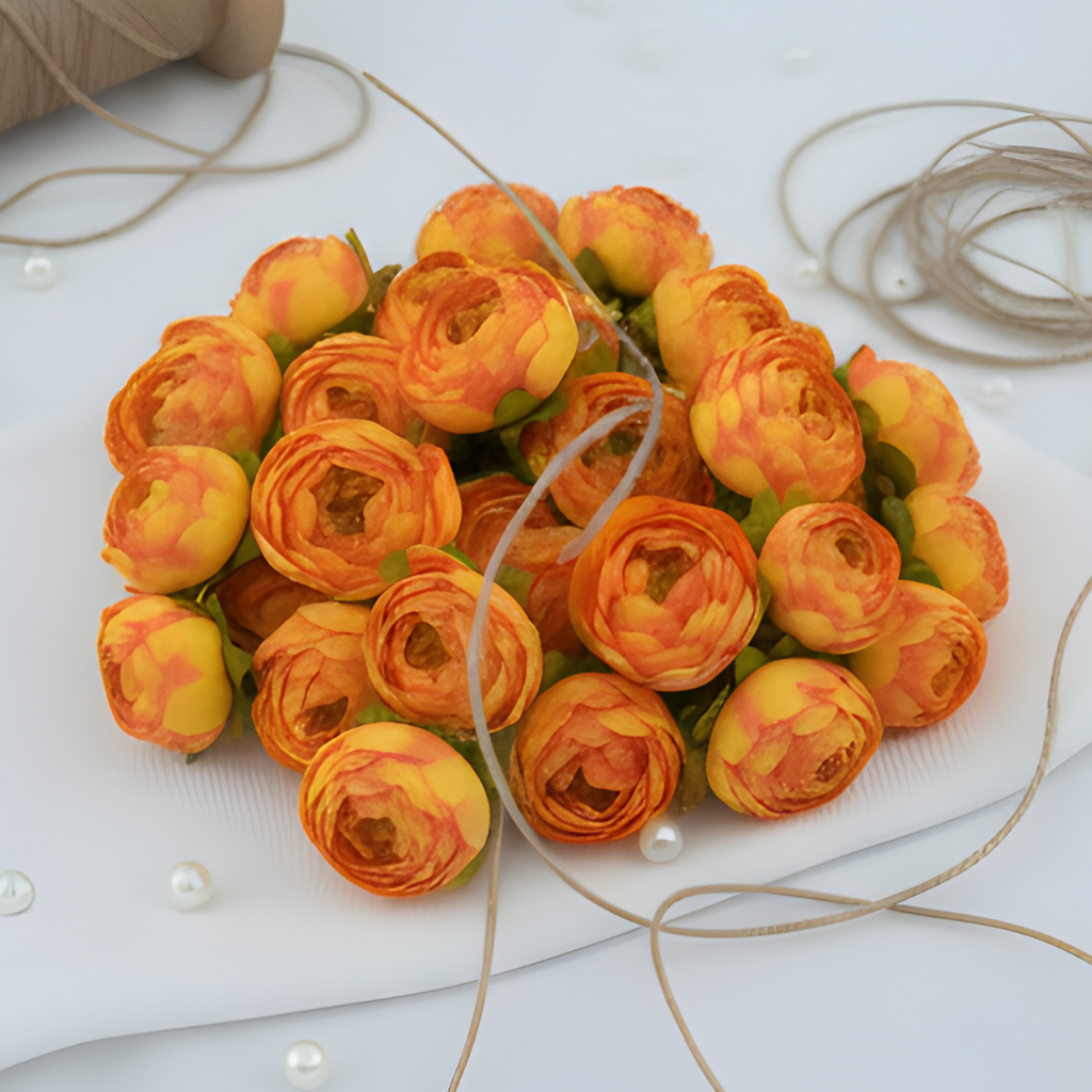 Artificial Yellow Peony Flower